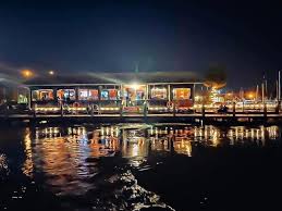 The River Shack at night